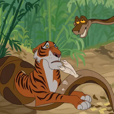 kaa (jungle book), shere khan (the jungle book) created by curtis parker