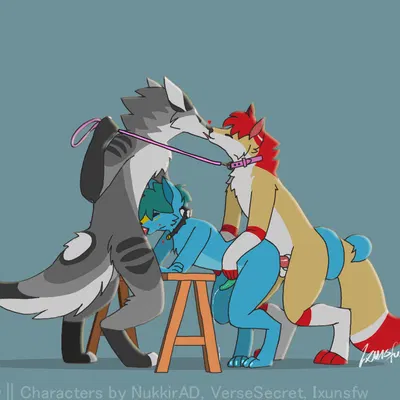 dilres (foxixus), rikkun, verse (dude verse) (mythology) created by ixunsfw