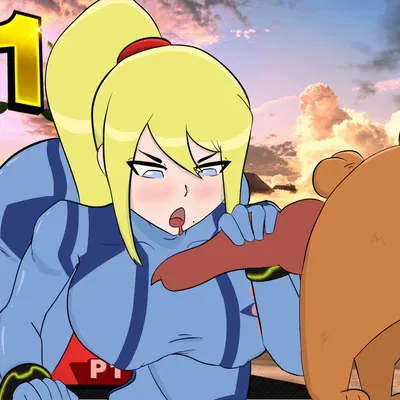 duck hunt dog, samus aran (duck hunt, metroid) created by greenjey