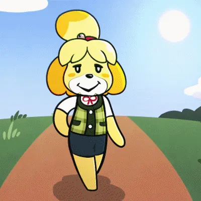 isabelle (animal crossing) (animal crossing, nintendo) created by sachasketchy