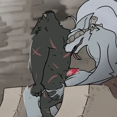 blaidd (elden ring), maliketh (elden ring) (elden ring, fromsoftware) created by boxofmonsters