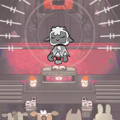 lamb (cult of the lamb), red crown (cult of the lamb) (cult of the lamb, massive monster (studio)) created by star rifle