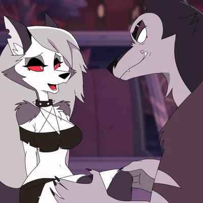 loona (helluva boss), vortex (helluva boss) (hellaverse, helluva boss) created by bikomation