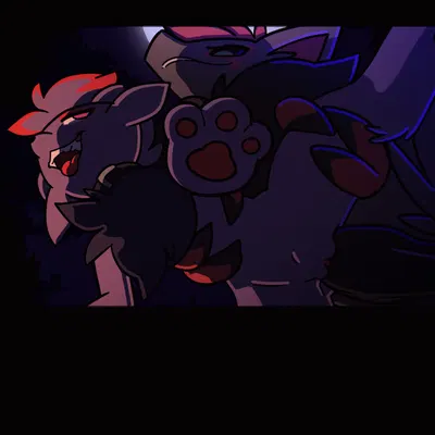 naomi (zorua), sam (zoroark) (nintendo, pokemon) created by eto ya
