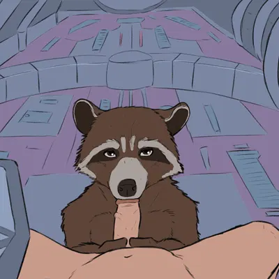 rocket raccoon (guardians of the galaxy, marvel) created by ekayas