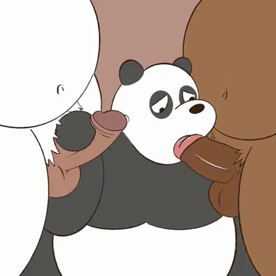 grizzly (we bare bears), ice bear (we bare bears), panda (we bare bears) (cartoon network, we bare bears) created by gendomx