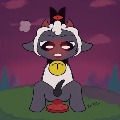 lamb (cult of the lamb), red crown (cult of the lamb) (cult of the lamb, massive monster (studio)) created by rhk