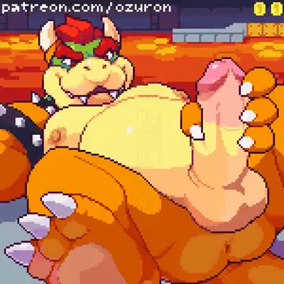 bowser (mario bros, nintendo) created by ozuron