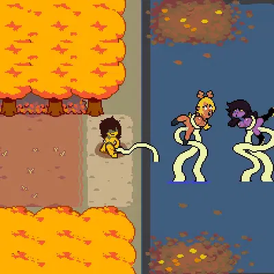 kris dreemurr, noelle holiday, onionsan (deltarune, undertale (series)) created by suicidalpixel