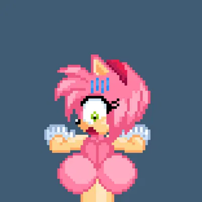 amy rose (sega, sonic the hedgehog (series)) created by redeye samurai