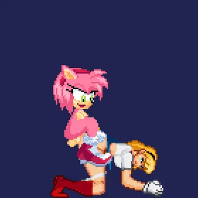 amy rose, supergirl (dc comics, dc super hero girls) created by redeye samurai