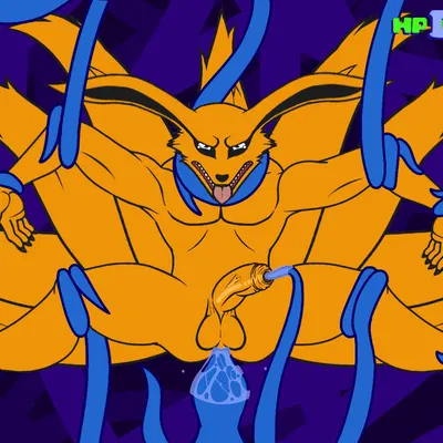 kurama (naruto, platformer death pose) created by sarcasticmane