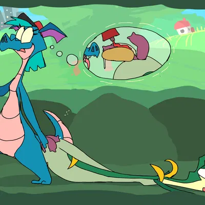 fan character, rocca the dragon (disney, mythology) created by roksim