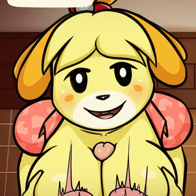 isabelle (animal crossing) (animal crossing, nintendo) created by flair projects, jcosneverexisted
