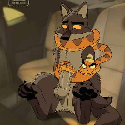 mr. snake (the bad guys), mr. wolf (the bad guys) (dreamworks, the bad guys) created by bikomation