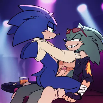 scourge the hedgehog, zonic the zone cop (archie comics, sega) created by toodamncycle