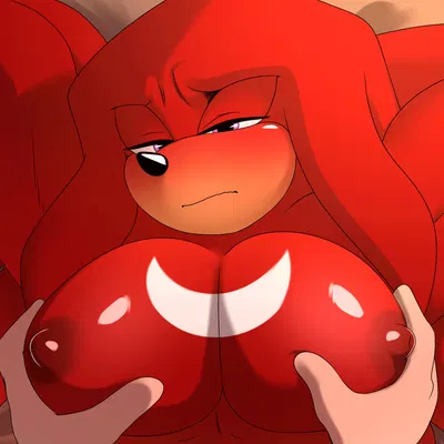 knuckles the echidna (sega, sonic the hedgehog (series)) created by krazyelf