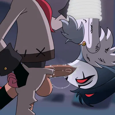 stolas (helluva boss), striker (helluva boss) (hellaverse, helluva boss) created by oatmealpecheneg