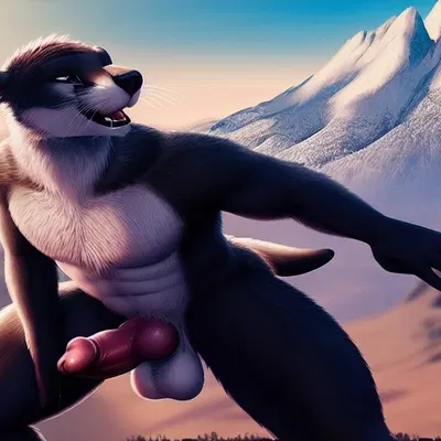 animal genitalia, animal penis, anthro, balls