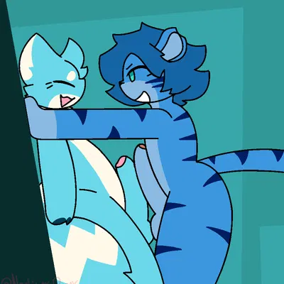 james (redfurryfire), mimic (mimicgecko) created by nonbinary bunny