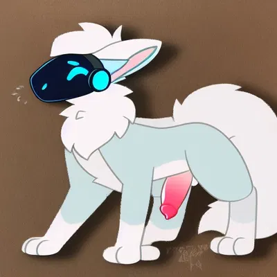 feral, fluffy, fluffy tail, genitals