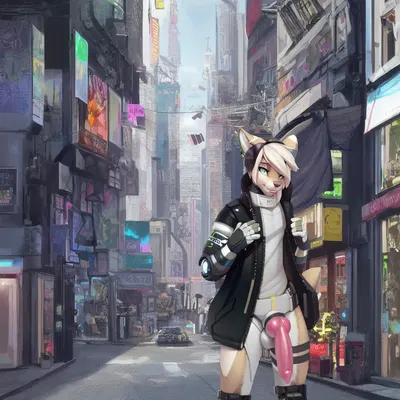 anthro, balls, genitals, knot