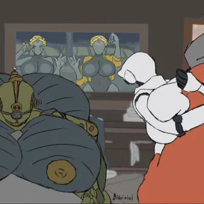 background character, haydee, kleo (fallout) (atomic heart, fallout) created by biboioioi