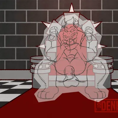 bowser, ych (character) (mario bros, nintendo) created by not denko