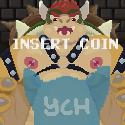 bowser, ych (character) (mario bros, nintendo) created by u4e