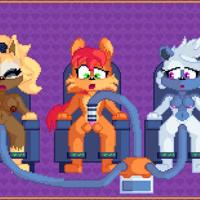 klaue the lion, tangle the lemur, whisper the wolf (idw publishing, sega) created by redeye samurai