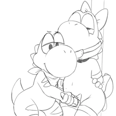 lenni (boundedyoshi), nathan (yoshi) (mario bros, nintendo) created by lkiws