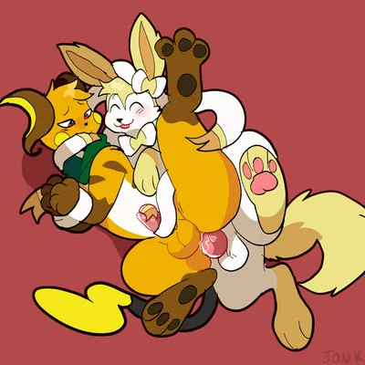 amethyst (liperinehart), zarro (zarro the raichu) (nintendo, pokemon) created by jonky