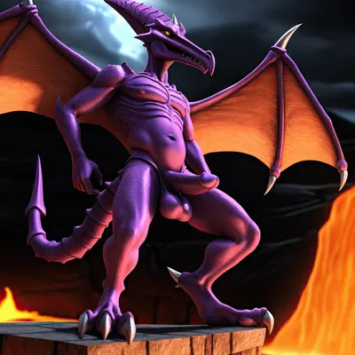 ridley (metroid, nintendo) created by pup tobey