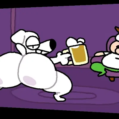 brian griffin, peter griffin (family guy) created by superiorfox