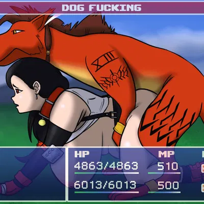 red xiii, tifa lockhart (final fantasy, final fantasy vii) created by jellomallo