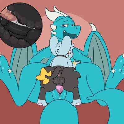 felix the icedrake, sydney the shinx (european mythology, mythology) created by pocketpaws