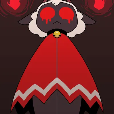 lamb (cult of the lamb), narinder, red crown (cult of the lamb) (cult of the lamb, massive monster (studio)) created by zlut385