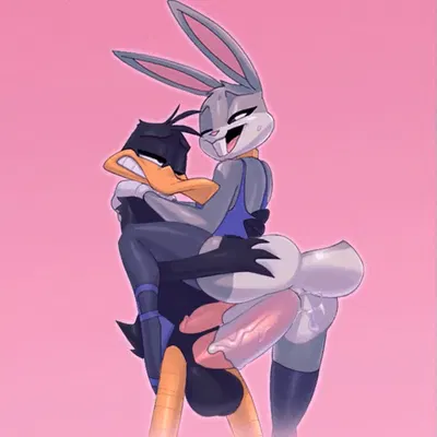 bugs bunny, daffy duck (looney tunes, warner brothers) created by bigdad, girok