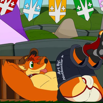 crash bandicoot (activision, castle crashers) created by notkastar