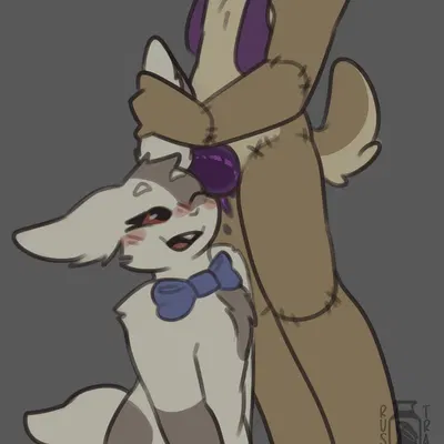 glitchtrap, vanny (fnaf) (five nights at freddy's, five nights at freddy's: help wanted) created by rusttrap