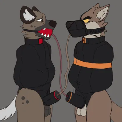 haida (aggretsuko), mr. wolf (the bad guys) (aggretsuko, dreamworks) created by smallsavant