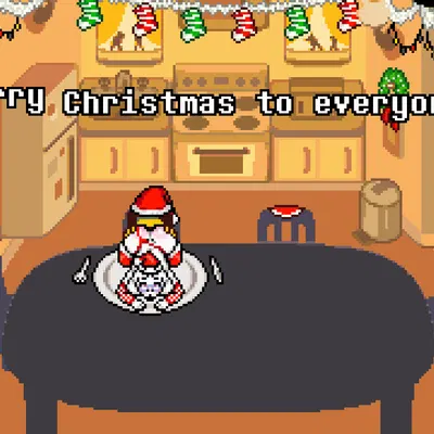 kris dreemurr, toriel (christmas, deltarune) created by mayin