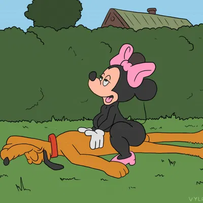minnie mouse, pluto (disney) (disney) created by vylfgor