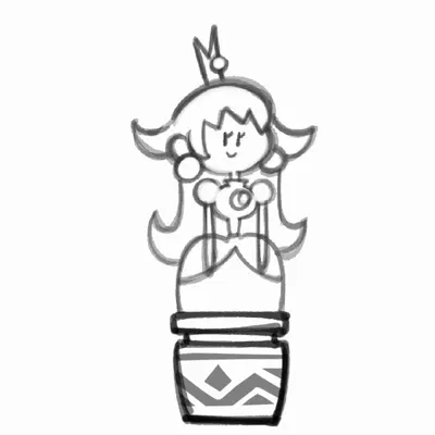 princess peach (mario bros, nintendo) created by sachasketchy