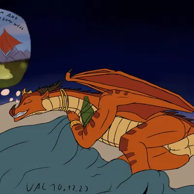 scarlet (wof) (mythology, wings of fire) created by valrionwrites