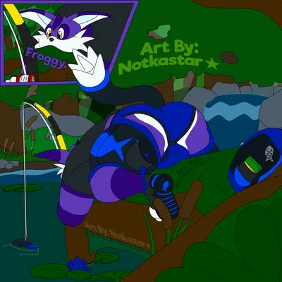 big the cat (sega, sonic the hedgehog (series)) created by notkastar