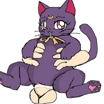 luna (sailor moon) (sailor moon (series)) created by luftydays