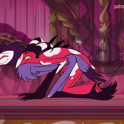 blitzo (helluva boss), stolas (helluva boss) (hellaverse, helluva boss) created by bikomation