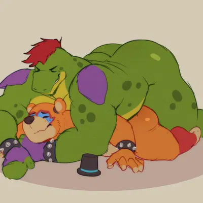 glamrock freddy, montgomery gator (five nights at freddy's, five nights at freddy's: security breach) created by snaftfc