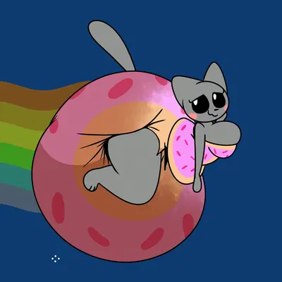nyan cat (nyan cat (copyright)) created by dummydoodles